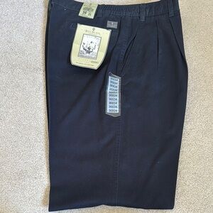 Bill Blass Black Flat Front Shorts